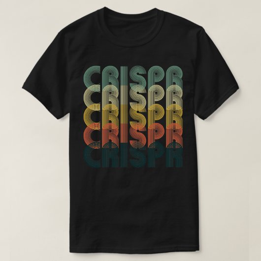 CRISPR Cas9ヴィンテージレトロ科学生物学2 Tシャツ (デザイン正面)