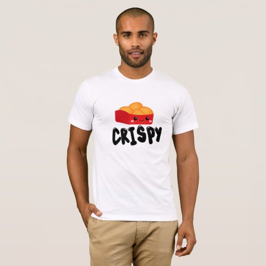 Crispy Chicken Nuggets Foodie T-Shirt Tシャツ (正面フル)