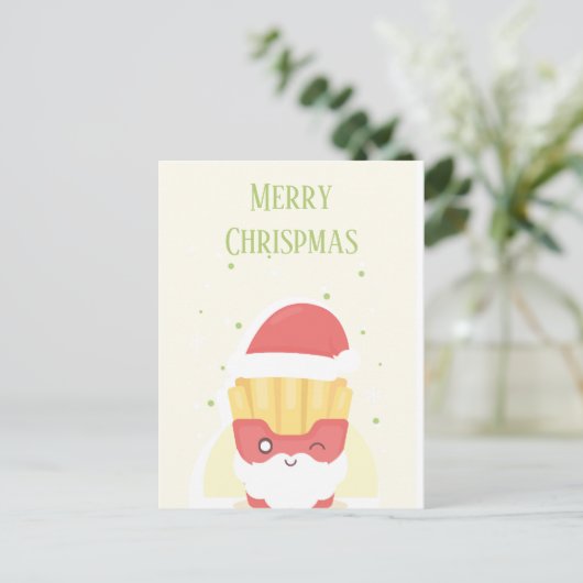 Crispy Patties Merry Chrispmas ポストカード (スタンド正面)
