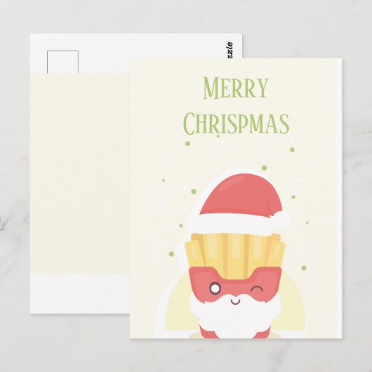 Crispy Patties Merry Chrispmas ポストカード (正面/裏面)