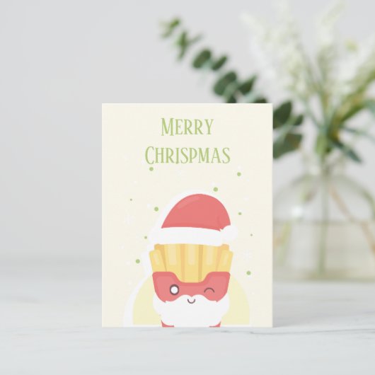 Crispy Patties Merry Chrispmas ポストカード (スタンド正面)