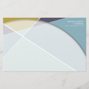 Crissの十字の幾何学的なパターンスタイリッシュでモダンな芸術 便箋