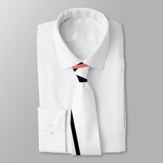 Crissは白の珊瑚および黒のストライプを交差させました ネクタイ (タイ)