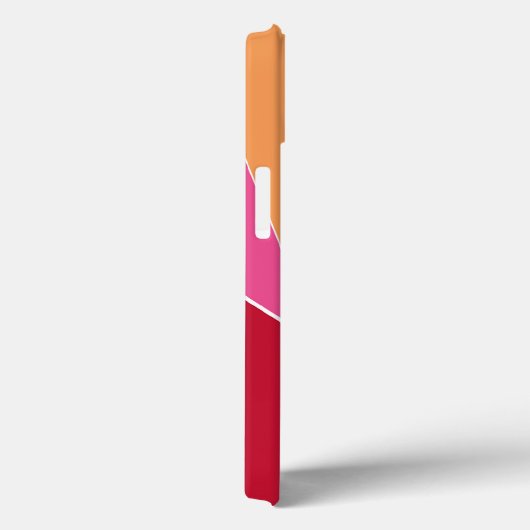 Crissモダンで幾何学的な十字ラインオレンジの箱 Case-Mate iPhoneケース (裏面 / 右)