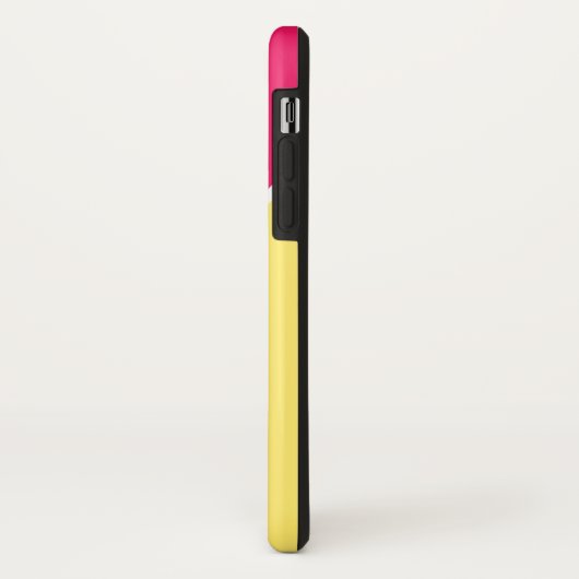 Crissモダンで幾何学的な十字ライン明るい赤紫色の例 Case-Mate iPhoneケース (裏面/左)