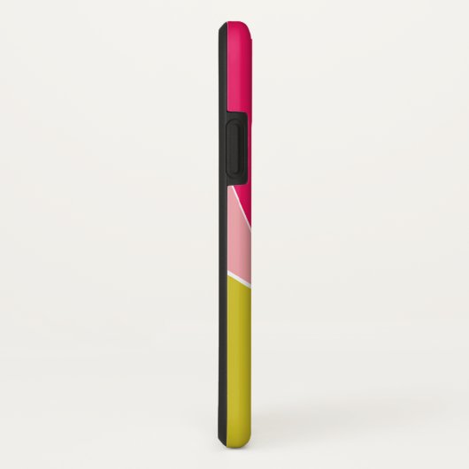 Crissモダンで幾何学的な十字ライン明るい赤紫色の例 Case-Mate iPhoneケース (裏面/右)