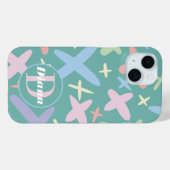 Crisscross Doodleパターカラフルン名 Case-Mate iPhoneケース (裏面 (横))
