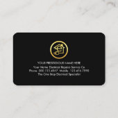 Crisscross Power Plugs Electrician Service 名刺 (裏面)