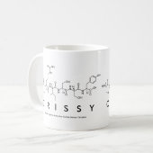 Crissyペプチド名mug コーヒーマグカップ (正面左)