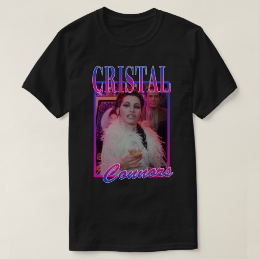 Cristal Connors Showgirls Tribute Sticker Tシャツ (デザイン正面)