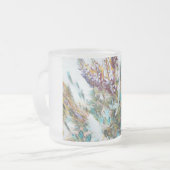 Cristal flower mug ♡ Taza de vidrio flores  フロストグラスマグカップ (正面左)