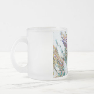 Cristal flower mug ♡ Taza de vidrio flores  フロストグラスマグカップ