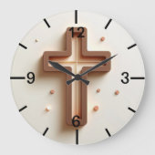 Cristian light cross wall ラージ壁時計 (正面)