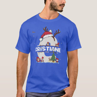 Cristiane Christmasw Cristianeクリスマスの名前おもしろい Tシャツ