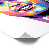 Cristiano Ronaldo in WPAP Style Wall Art Poster ポスター (角)