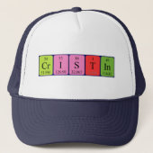 Cristin周期表名hat キャップ (正面)