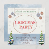 CRISTMAS PARTY INVITATOIN SAVE THE DATE セーブザデート (正面/裏面)
