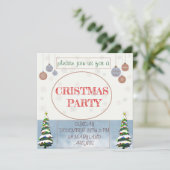 CRISTMAS PARTY INVITATOIN SAVE THE DATE セーブザデート (スタンド正面)