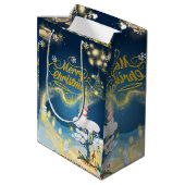 Cristmas Wrapping Paper ミディアムペーパーバッグ (裏面アングル)