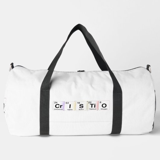 Cristo Elementos Químicos ダッフルバッグ (正面)