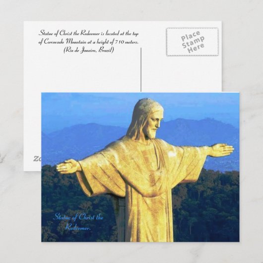 Cristo Redentorはがき ポストカード (正面/裏面)