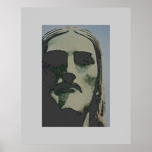 Cristo Redentor顔- RJ City ポスター (正面)