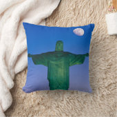 Cristo Redentor Statue| Rio de Janeiro Brazil クッション (ブランケット)