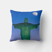 Cristo Redentor Statue| Rio de Janeiro Brazil クッション (裏面)