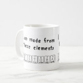 Cristobalの周期表の名前のマグ コーヒーマグカップ (正面左)