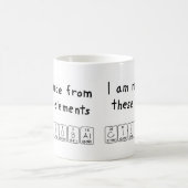 Cristobalの周期表の名前のマグ コーヒーマグカップ (中央)