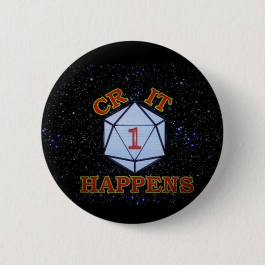 CritはNat. 1起こります 缶バッジ (正面)