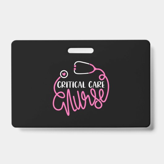 Critical Care Nurse Logo RN Critical Care Nursing バッジ (正面)
