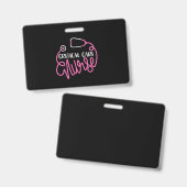 Critical Care Nurse Logo RN Critical Care Nursing バッジ (正面＆裏面)