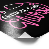 Critical Care Nurse Logo RN Critical Care Nursing フォトプリント (角)