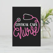 Critical Care Nurse Logo RN Critical Care Nursing 招待状 (スタンド正面)