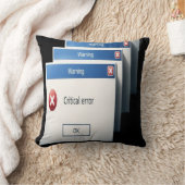 Critical Error — Retro Windows Warning Boxes Graph クッション (ブランケット)
