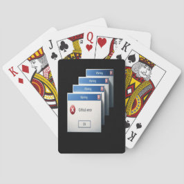 Critical Error — Retro Windows Warning Boxes Graph トランプ