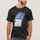Critical Error — Retro Windows Warning Boxes Graph Tシャツ (正面)