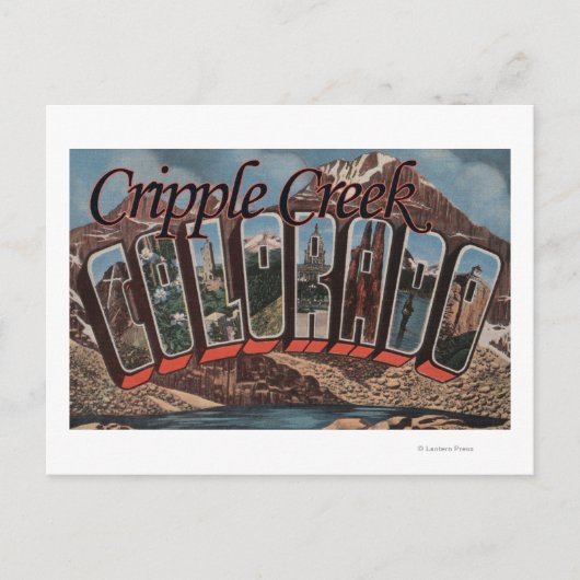 Critpple Creek, Colorado - Large Letter Scenes ポストカード (正面)