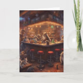 Critters Christmas party at the bar customer カード (正面)