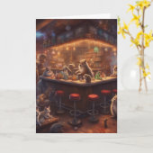 Critters Christmas party at the bar customer カード (黄色い花)