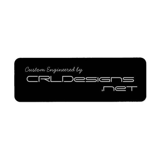 CRLDesigns.netカスタムが設計した製品 ラベル (正面)