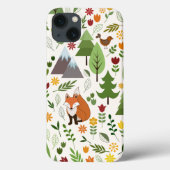 Crm Lgパターンのスカンジナビアのスタイルのイラストレーション Case-Mate iPhoneケース (裏面)