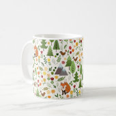 Crm Rpt Ptnのスカンジナビアスタイルイラスト コーヒーマグカップ (正面左)