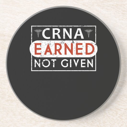 CRNAによって登録されている麻酔士の麻酔医 コースター (正面)