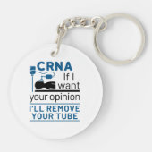 CRNAもし私はあなたの意見が欲しい私はあなたのチューブを取り除く キーホルダー (裏面)