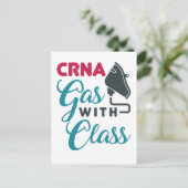CRNAガスのクラスおもしろい評価 ポストカード (スタンド正面)