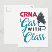 CRNAガスのクラスおもしろい評価 ポストカード (正面/裏面)