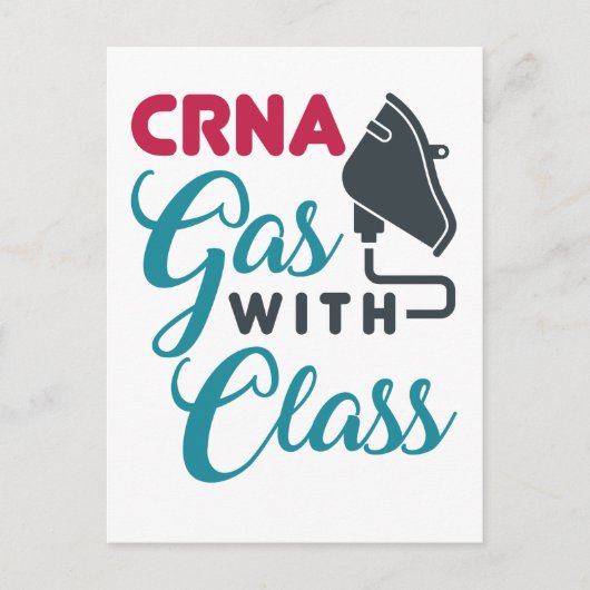 CRNAガスのクラスおもしろい評価 ポストカード (正面)
