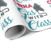 CRNAガスのクラスおもしろい評価 ラッピングペーパー (ロールコーナー)